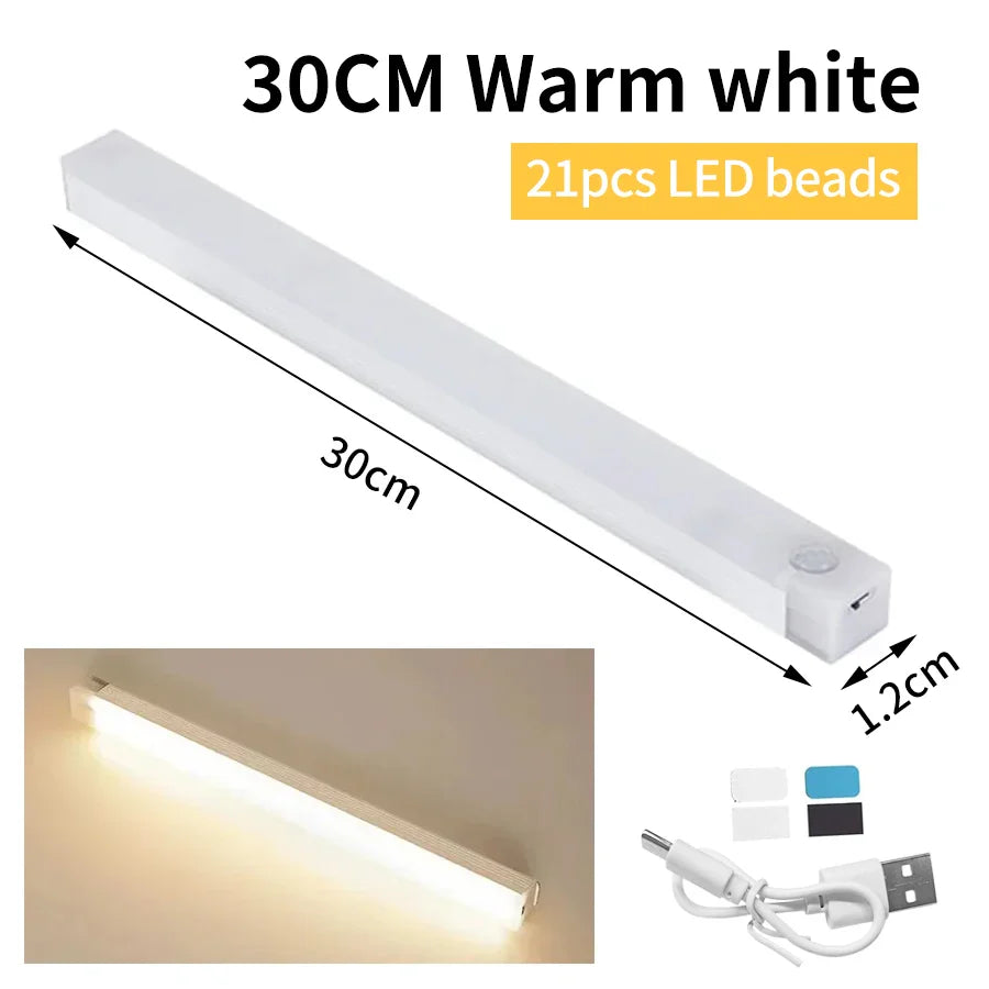 Brehn | SenseLite Motion LED | Wiederaufladbares Sensorlicht mit Magnetbefestigung | Warmweiß | Für Schrank, Bett & Flur