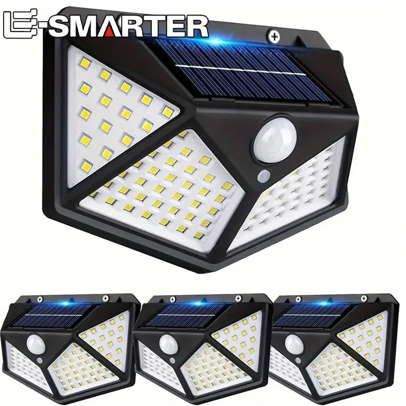 Solar Wandleuchte Außen 100 LED mit Bewegungsmelder | Brehn