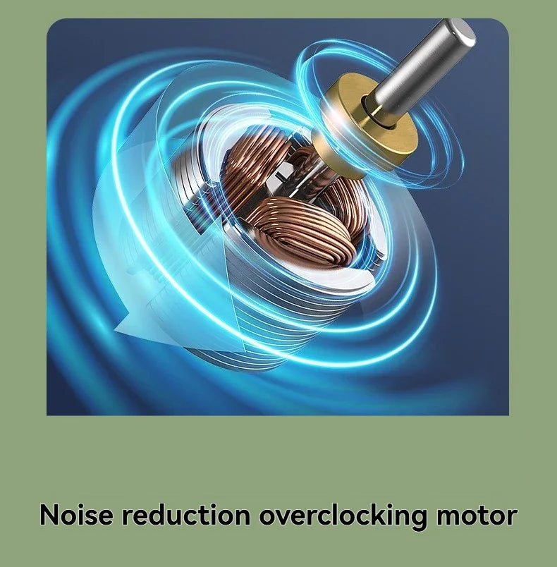 Neuer faltbarer USB wiederaufladbarer Mini-Ventilator | Handventilator für den Schreibtisch mit Cartoon-Design & Haken für Outdoor-, Heim- & Bürogebrauch | Brehn