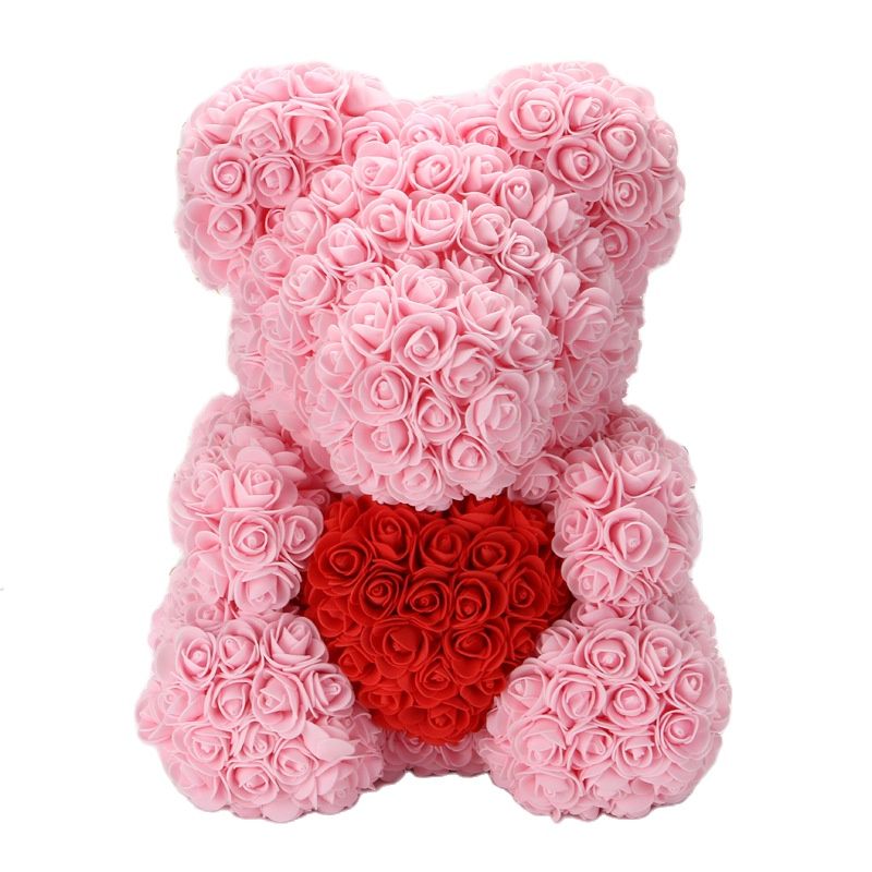 Brehn | Künstliche Rosenblumen Teddybär