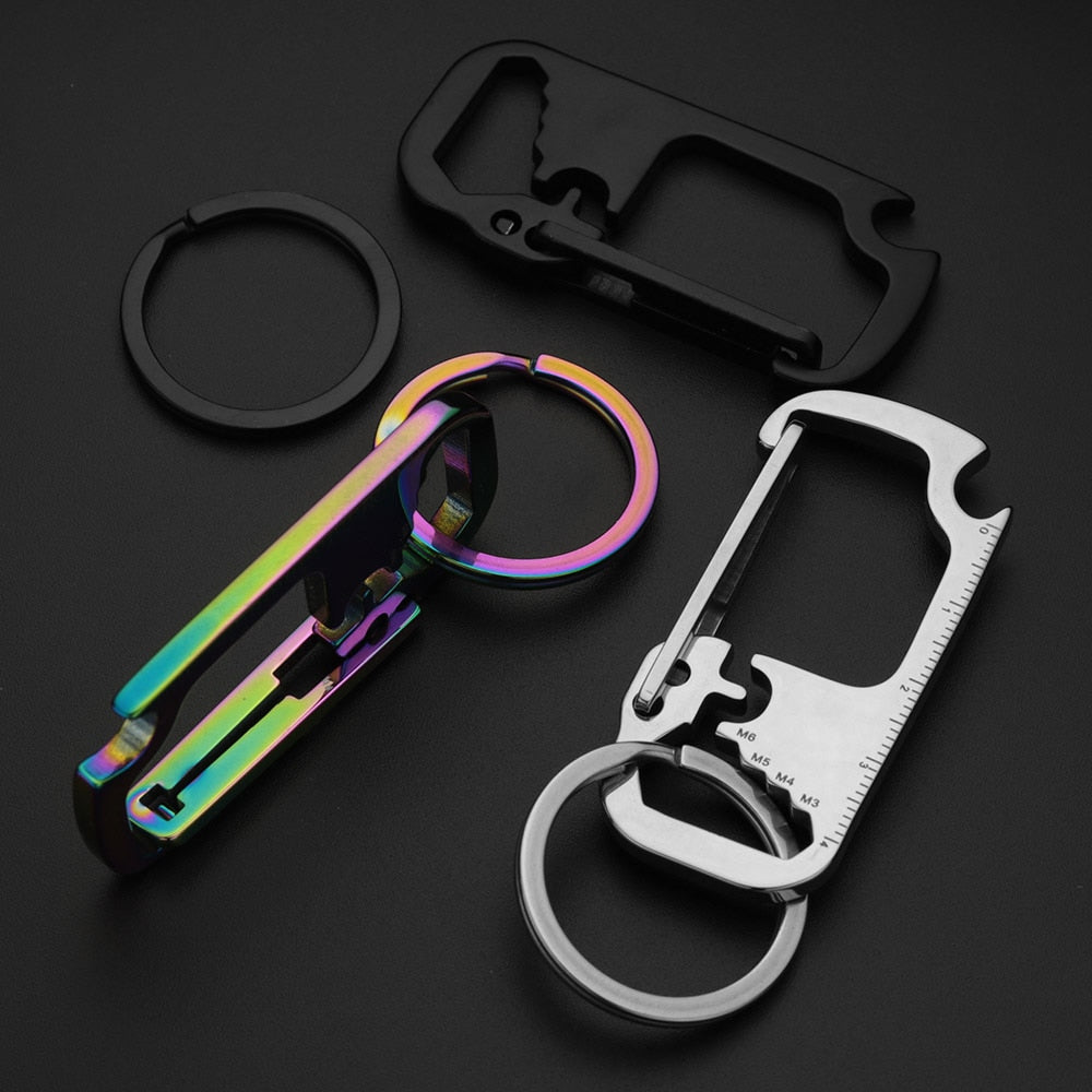 Brehn | Edelstahl EDC Multi Tool Flaschenöffner Schlüsselanhänger