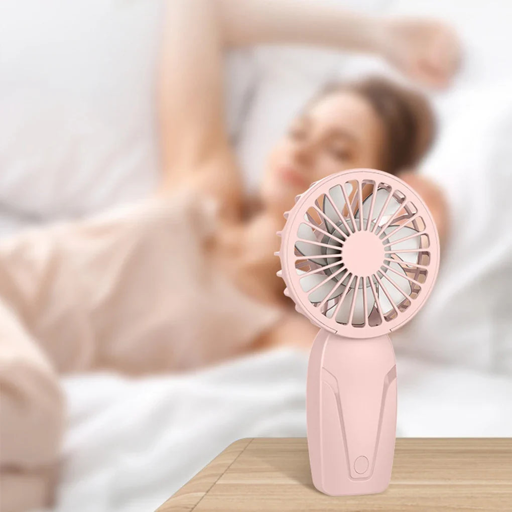 Portabler Handheld Mini Ventilator – Leichter ABS USB-wiederaufladbarer Taschenventilator für kühlende Erfrischung unterwegs | Brehn