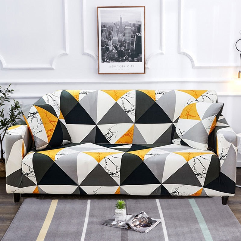 Modern rutschfeste bunte elastische Sofabezug | Brehn
