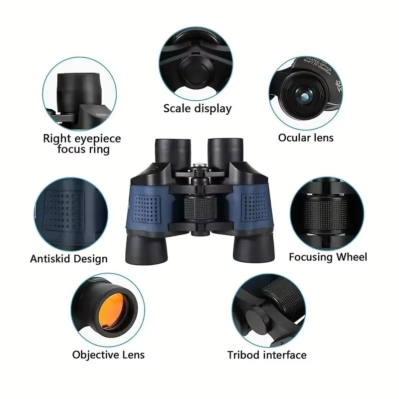 Ultra Vision 60x60 HD Hochleistungsfernglas für Outdoor-Enthusiasten