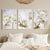 Opulente Blüten Elegante Weiße Blumen mit Goldakzenten Leinwand Wandkunst Feine Kunstleinwand Drucke Poster Florale Bilder Für Modernes Wohnzimmer | Brehn