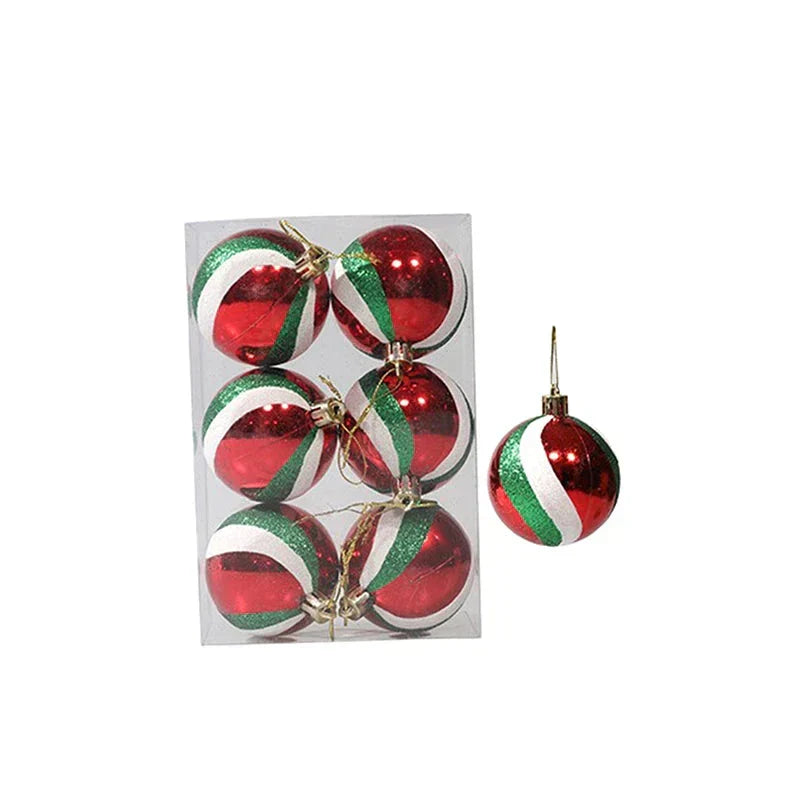 Elegante Schneeflocken Weihnachtskugeln Set – Hochwertige Christbaumkugeln in Rot, Weiß und Gold, perfekt für festliche Baumdeko zu Weihnachten | Brehn