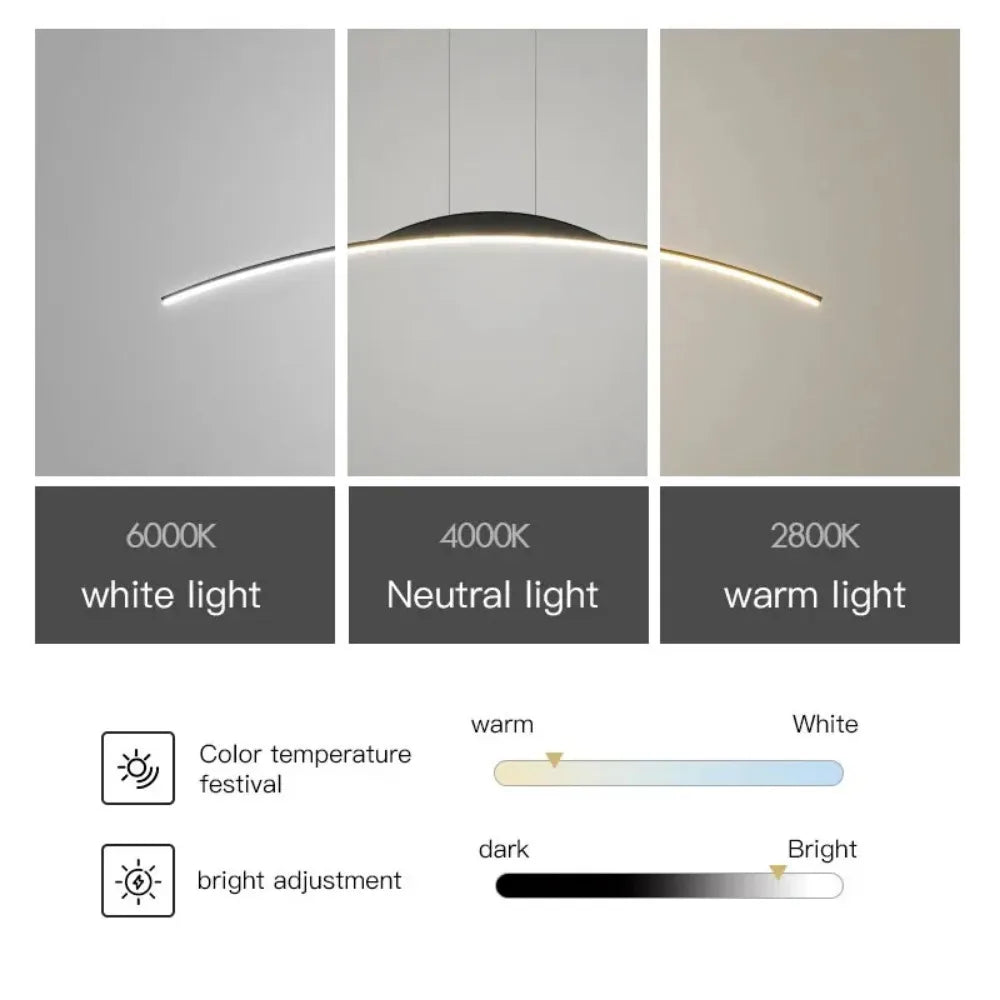 Brehn | Moderne LED-Hängelampe für Esszimmer, Küche und Wohnzimmer