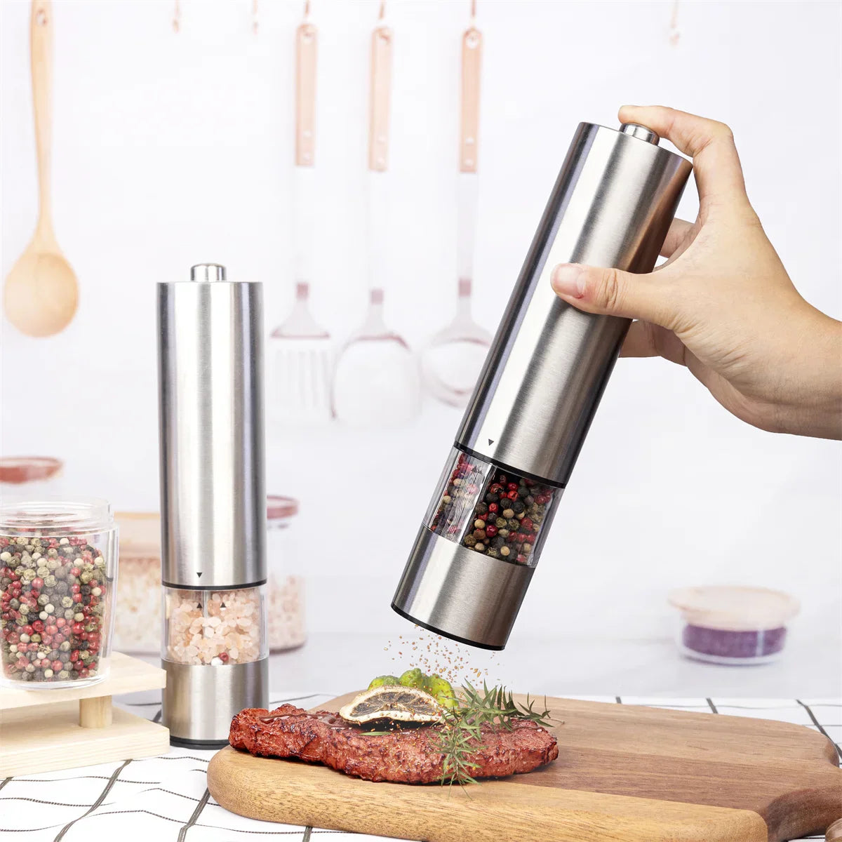 Brehn | Elegantes Grinder-Set mit Beleuchtung und stilvollem Design