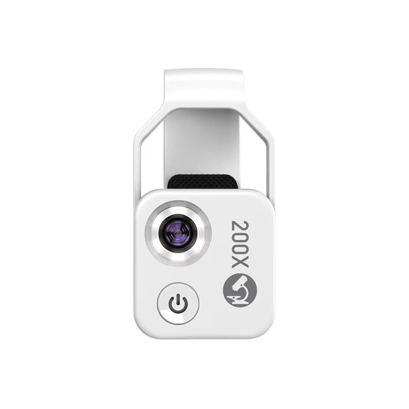 Professionelles 200-fach Zoom-Mikroskopobjektiv für Smartphones mit Clip