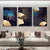 Abstrakte Botanische Tropische Blaue Aubergine Florale Wandkunst Feine Kunst Leinwanddrucke Bilder Für Wohnzimmer Schlafzimmer Hotelzimmer Dekor | Brehn