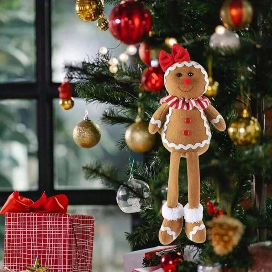 Brehn | PeperkoekPracht | Luxuriöse Plüsch-Weihnachtsdekoration