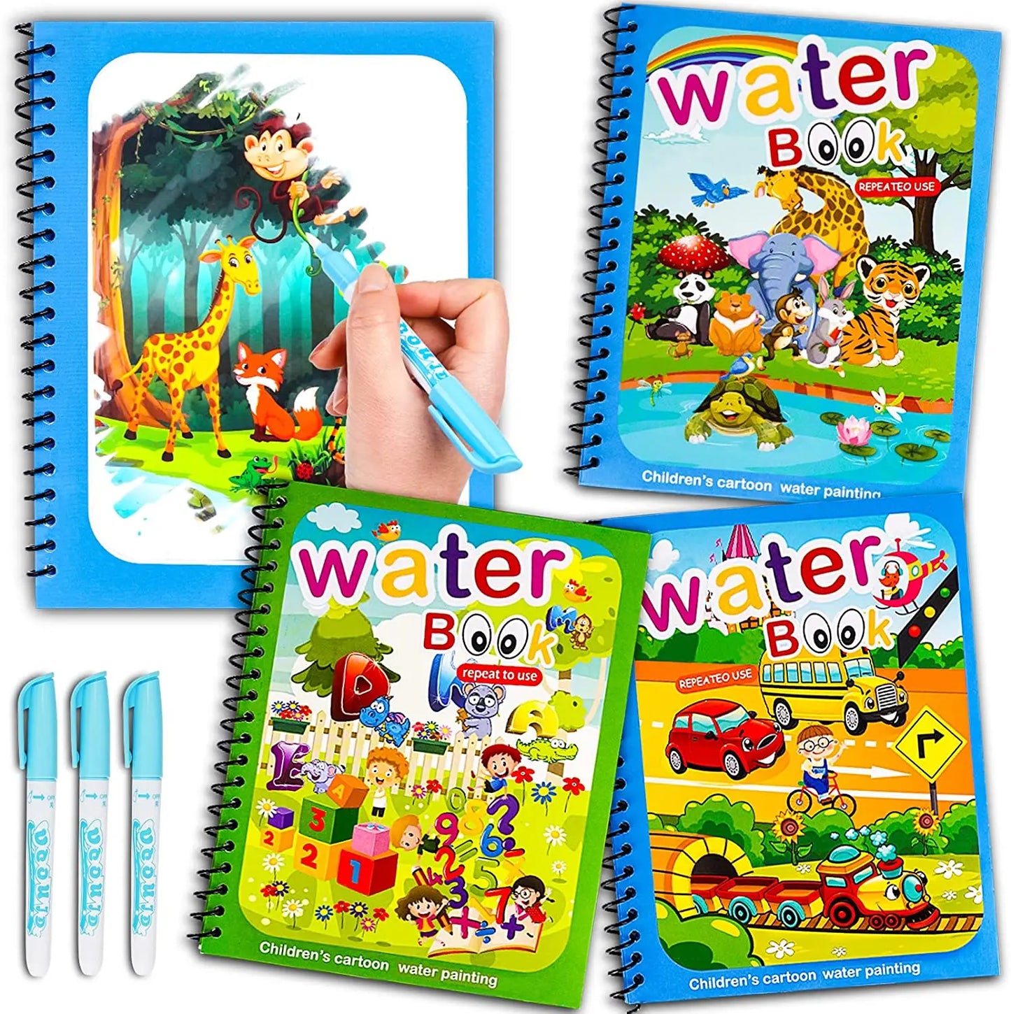 Brehn | Magisches Wasser Malbuch für Kinder