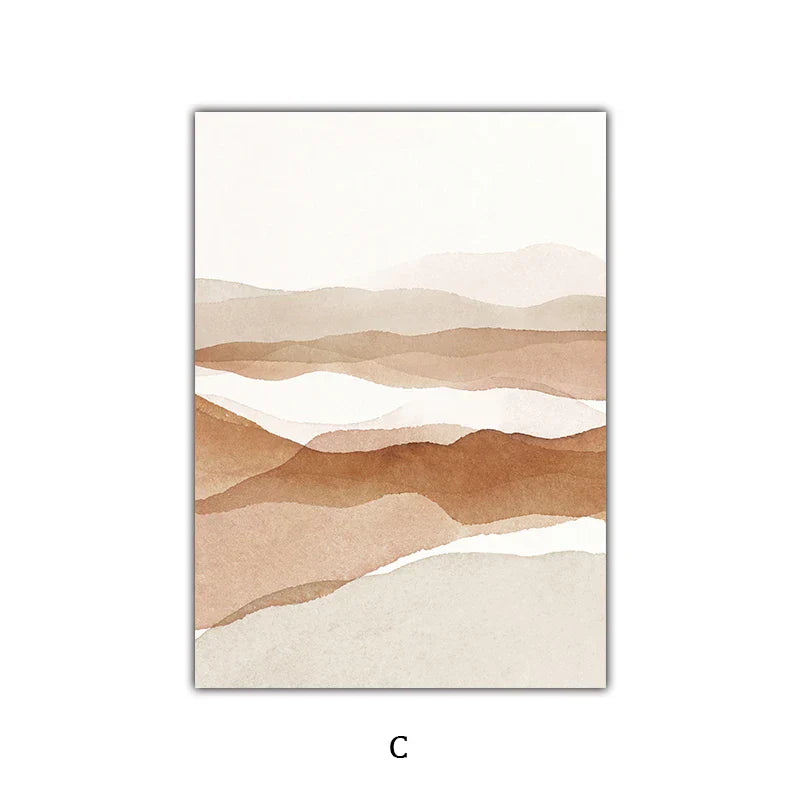 Einfache Natur Flora-Landschaft Galerie Wandkunst Fine Art Leinwanddrucke Minimalistische Nordic Bilder für das Wohnzimmer Skandinavische Wohnkultur | Brehn