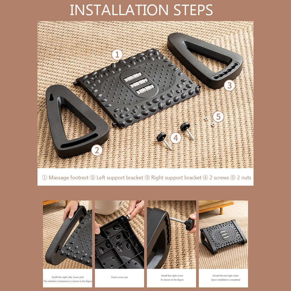Ergonomische Fußstütze Massager für das Home Office