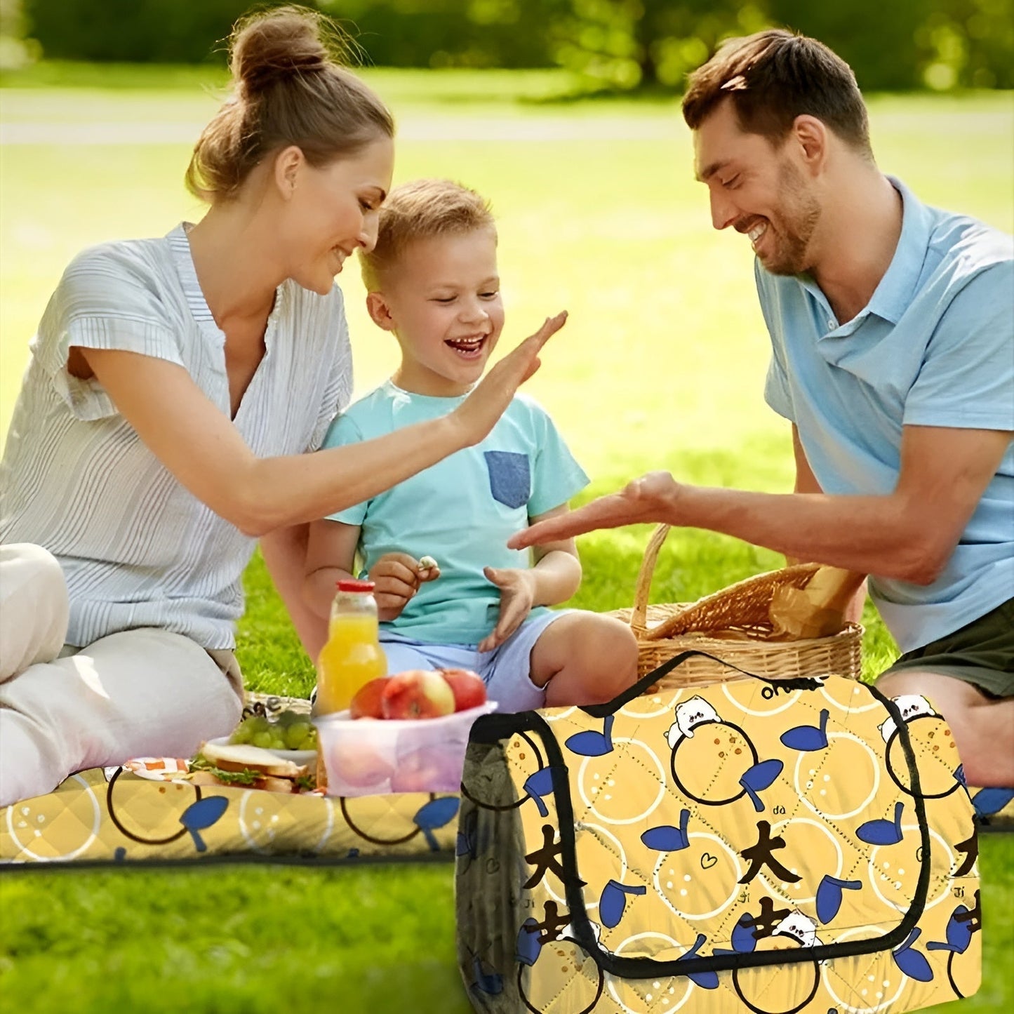 Brehn | Faltbare Baby-Spielmatte Wanderlino | Gepolstert & Wasserabweisend | Für Draussen & Zuhause | Inkl. Tragetasche