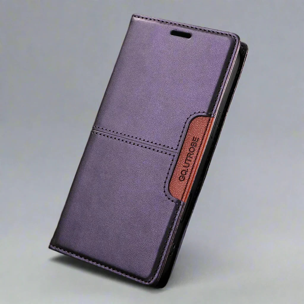 Brehn | RFID Leder Samsung Magnetisch Flip Brieftasche Case