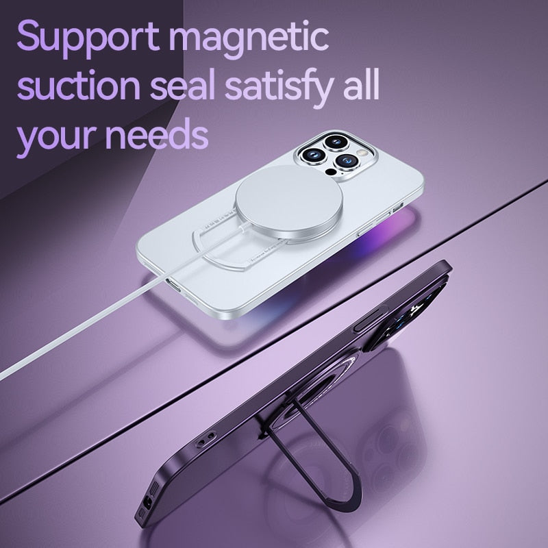 Brehn | MagSafe-kompatible magnetische Ring-Handyhülle-Ständer