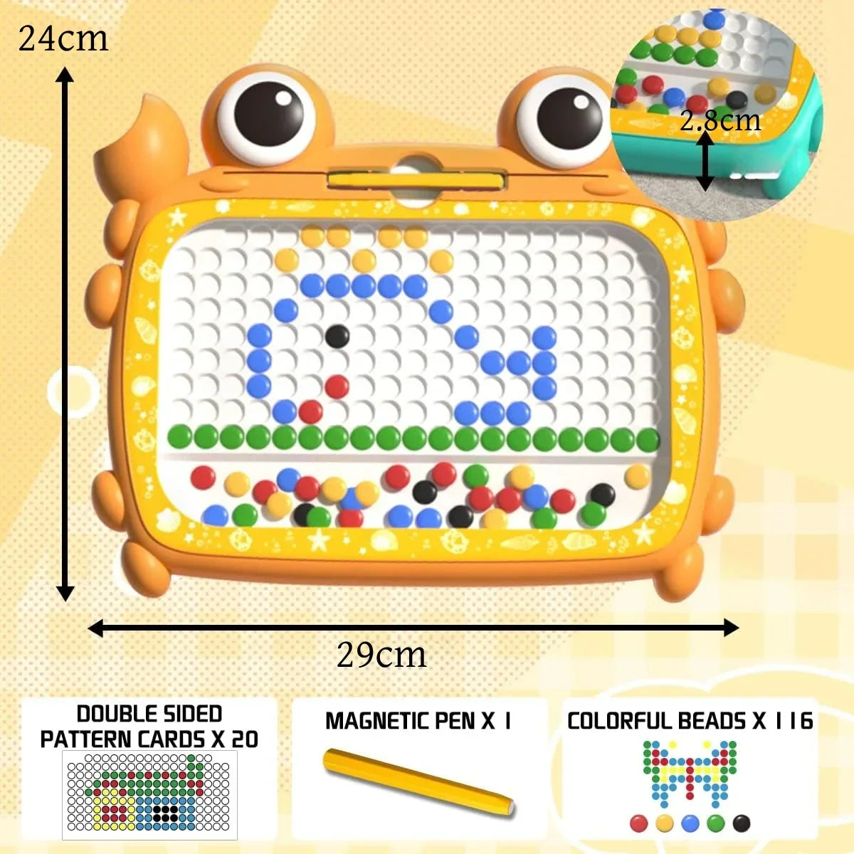 Brehn | Lernender Krebs DIY Mosaik-Puzzle-Board