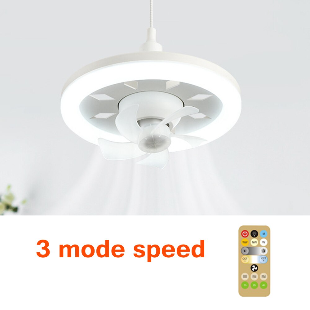 VIvolux | 2in1 Strahlend Rotierende RC Deckenventilatorlampe