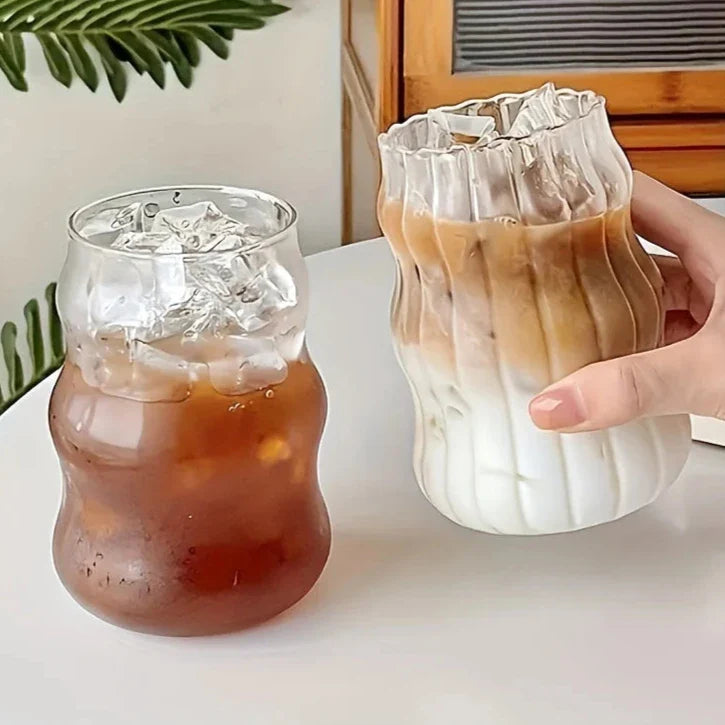 Hitzebeständiger gerippter Becher 4-teiliges Set Brehn