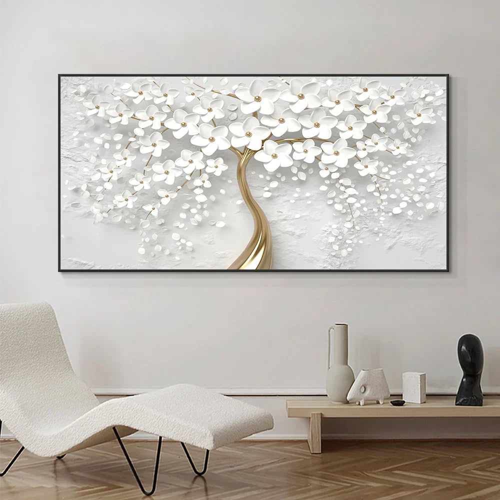 Abstract Floral Big Blossom Petal Tree Wandkunst Feine Kunst Leinwanddrucke Bild Für Wohnzimmer Schlafzimmer Salon Kunst Dekor | Brehn