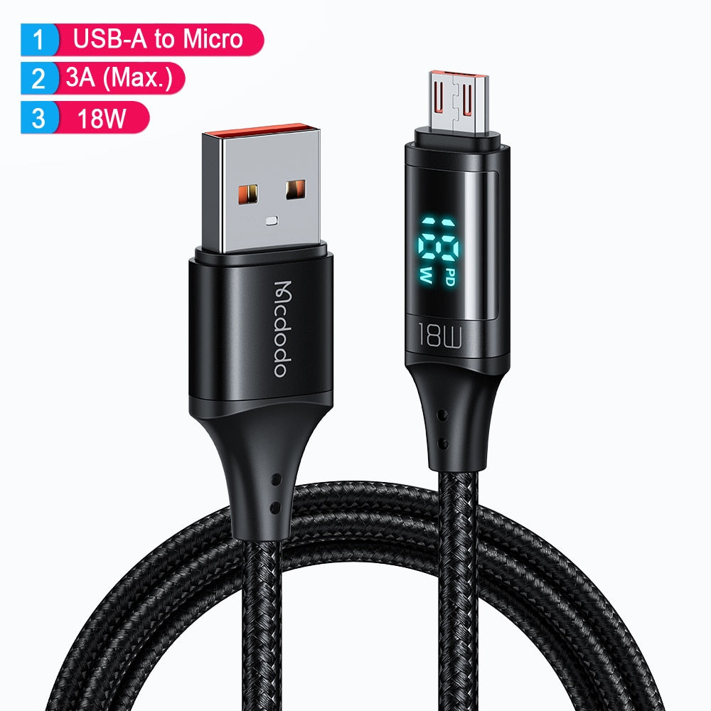 Brehn | Power Display Universal Schnelllade-Handykabel