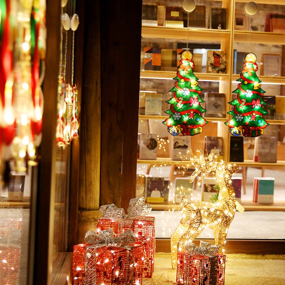 Brehn | Blinkende Weihnachtsdeko Fensterhängende Lichter