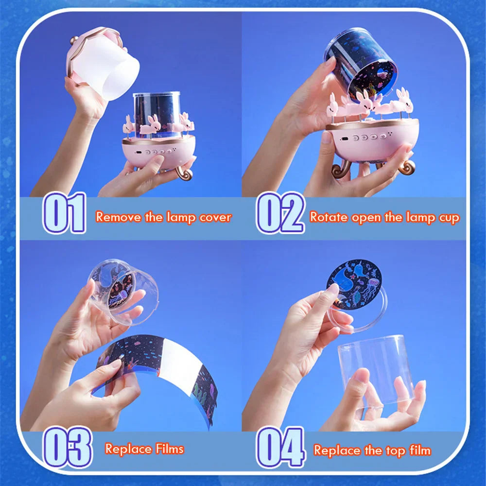 Magischer Bunny LED Nachtlicht Projektor | Brehn