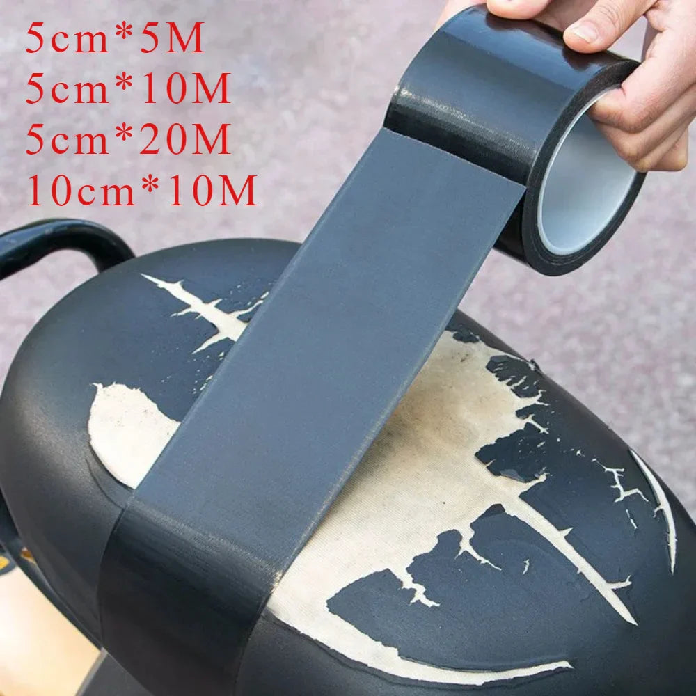 Brehn | LederFixx Selbstklebendes Lederreparaturband | PU-Material | Wasserdicht & Zuschneidbar | 5 cm × 5/10/20 m & 10 cm × 10 m | Schwarz