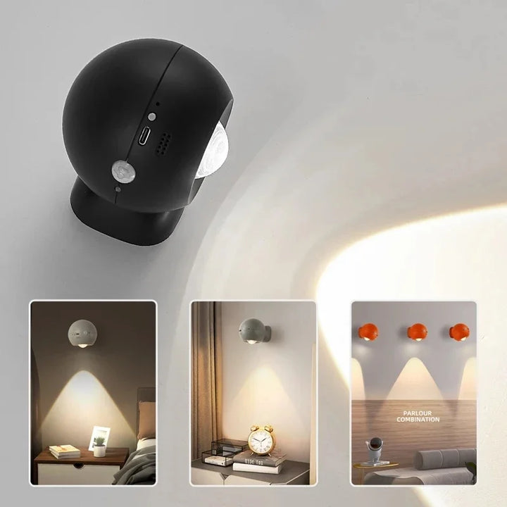 Rotierende Mini-Magnetische Wiederaufladbare Wandlampe | Brehn