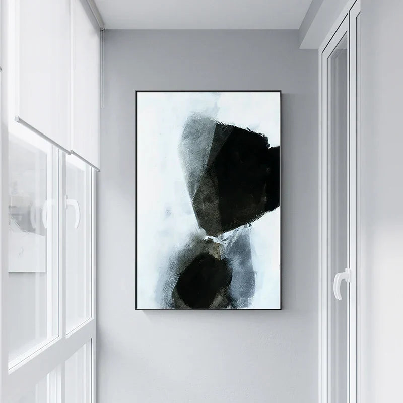 Dunkle Steine Abstrakte Wandkunst Fine Art Leinwanddrucke Nordic Bilder Für Moderne Wohnung Wohnzimmer Büro Dekor | Brehn