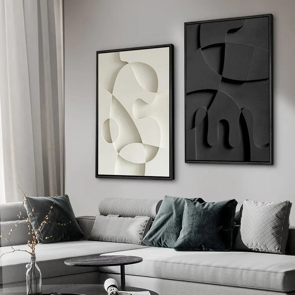 Abstract Minimalist 3D Design Wandkunst Feine Kunst Leinwanddrucke Bilder Für Moderne Wohnung Wohnzimmer Esszimmer Home Office Dekor | Brehn