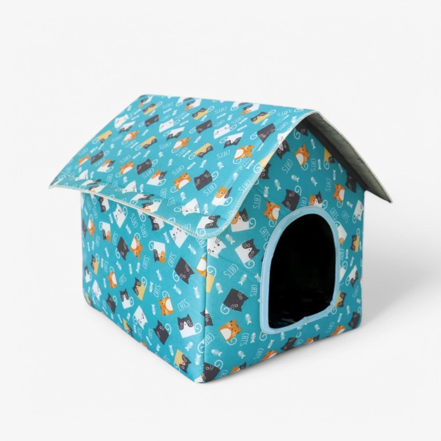 Wetterfeste Tierhaus "CozyNest" für Katzen und kleine Hunde | Brehn