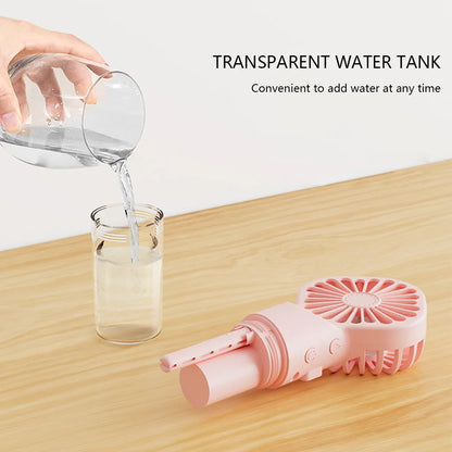 Handheld Mini Klimaanlage USB wiederaufladbarer tragbarer Luftbefeuchter Sprühkühler Kühlspray Luftbefeuchter Ventilator für Zuhause/Büro/Wohnheim | Brehn
