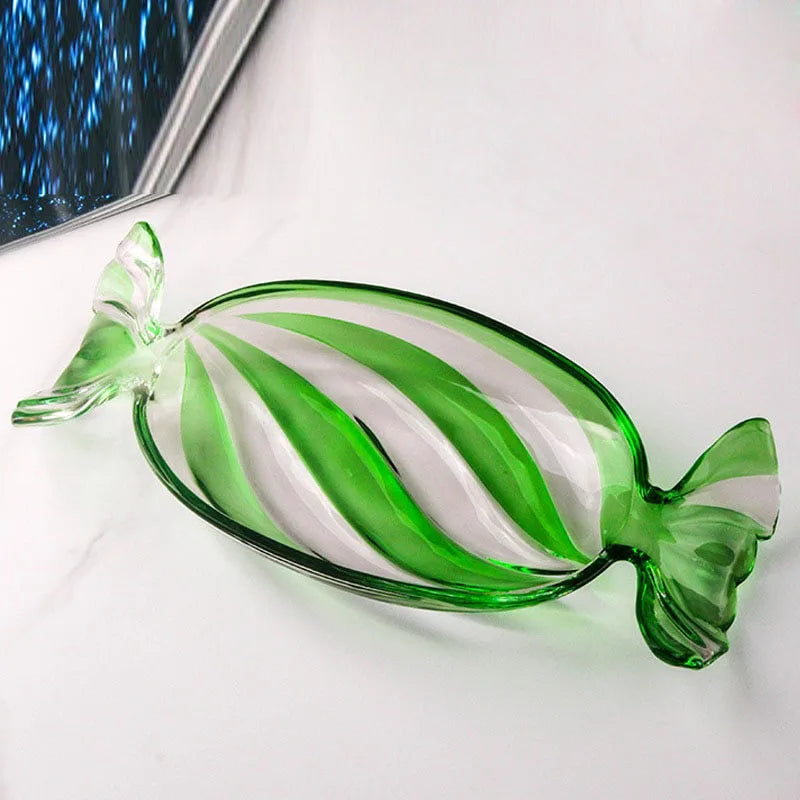 Candy-förmiger Glas Snackteller | Brehn