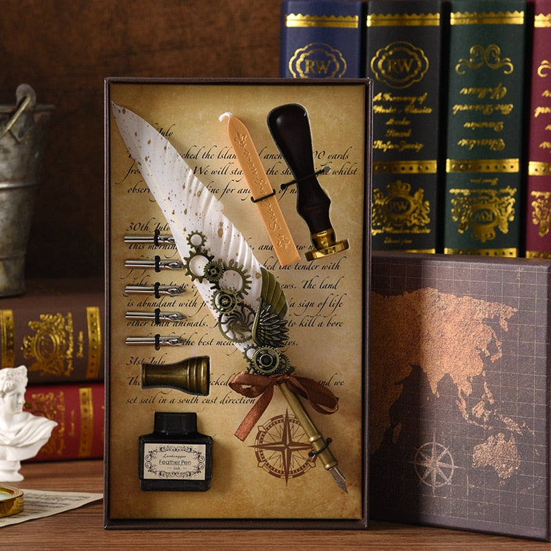 Brehn | Phoenix Feather Mechanik Kalligrafie Stift Set