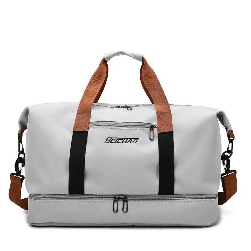 Brehn | VOLARIS Fitness-Reisetasche | Große Kapazität | Trockennass-Trennung | Hand- & Schultertasche für Damen