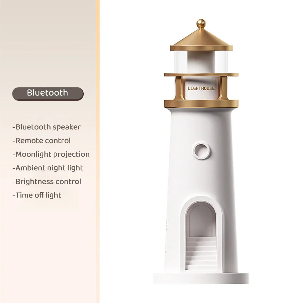 Lighthouse Ambientebeleuchtung Brehnuetooth Musik dimmbar Projektion | Brehn