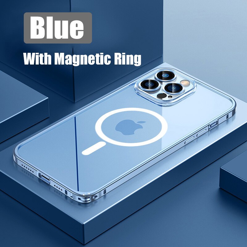 Brehn | Metallstoßstange Aluminium Magnetische Handyhülle