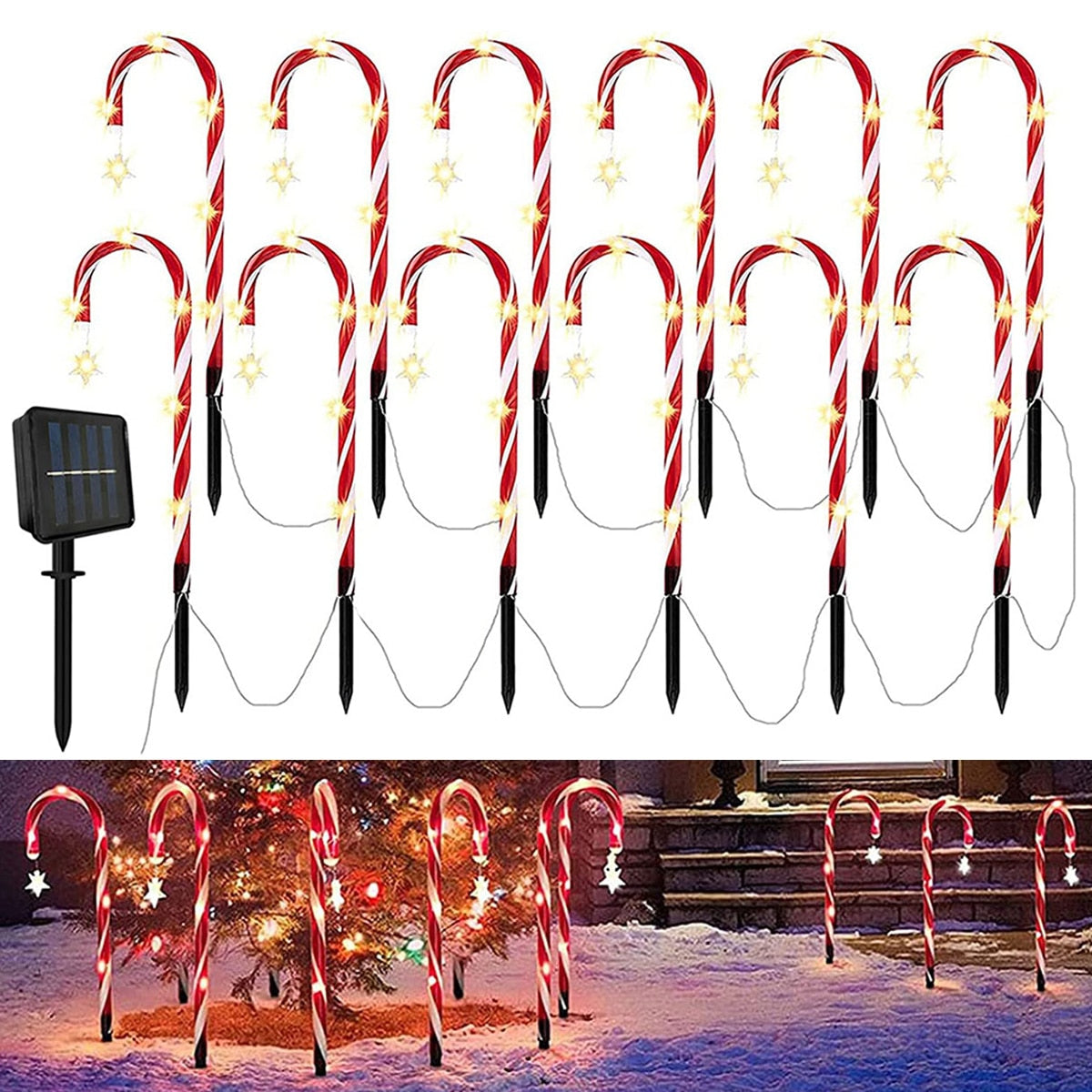 Brehn | Zuckerstangenstraße LED Solar Lampe