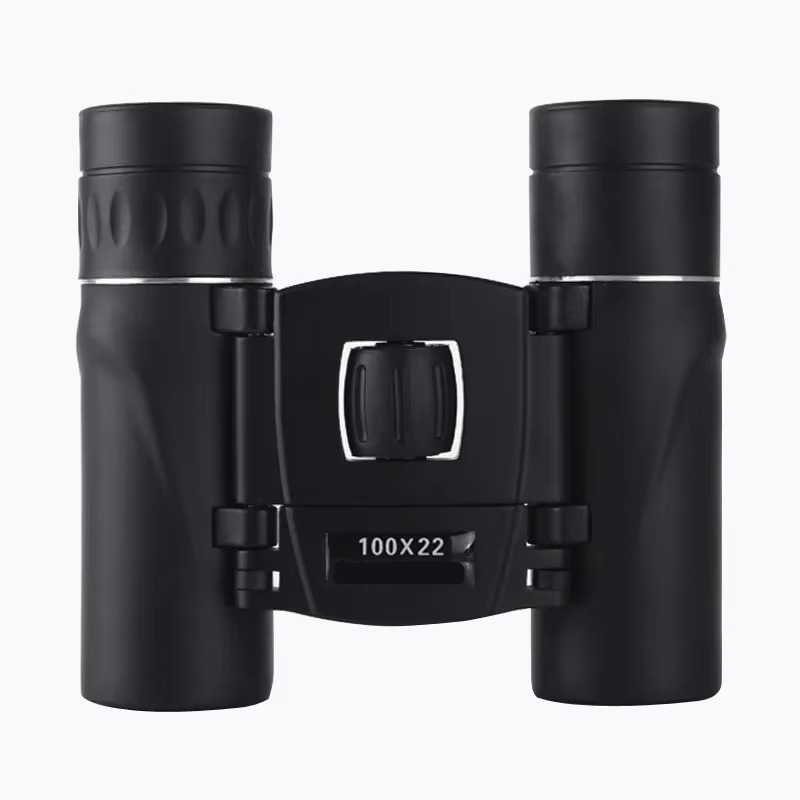 Kompaktes 100x22 HD-Fernglas mit BAK4 FMC-Optik für große Reichweiten – ideal für Jagd, Sport, Camping und Reisen.