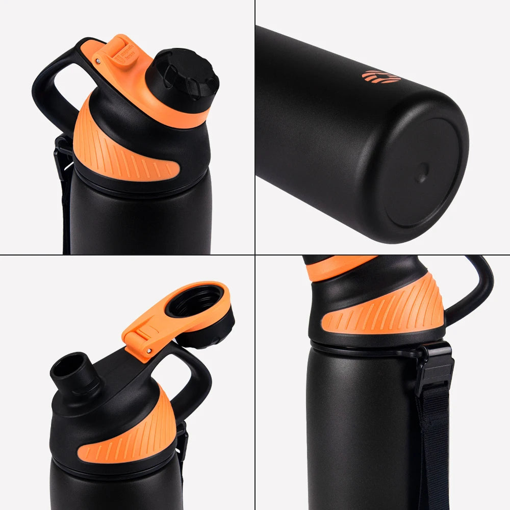 Isolierflasche aus Edelstahl 1000 ml mit Magnetdeckel | Brehn