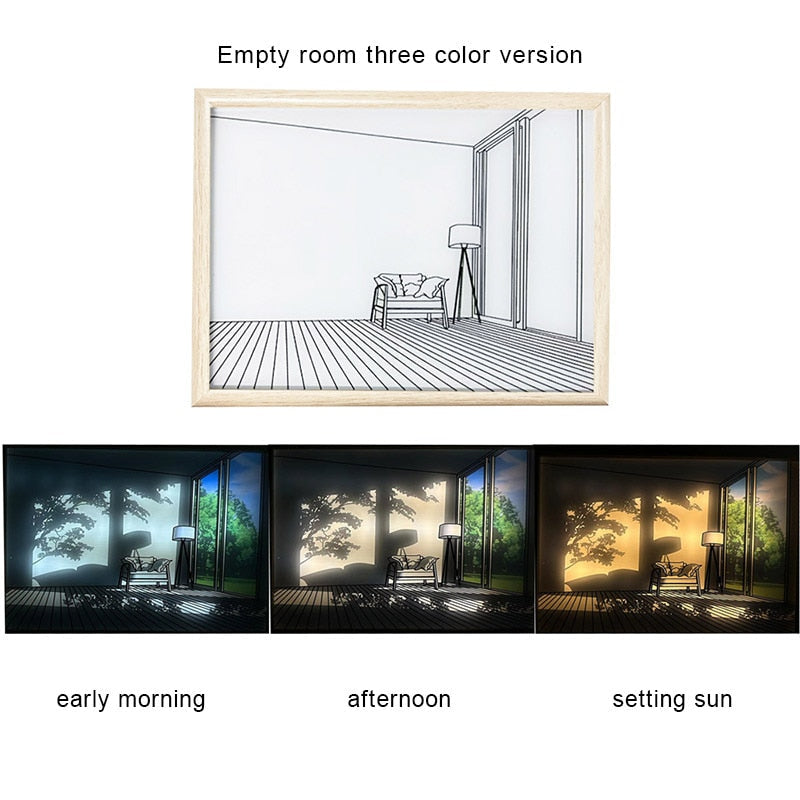 VIvolux | 2D Malerei Art Lumina Kreativ LED Lampe