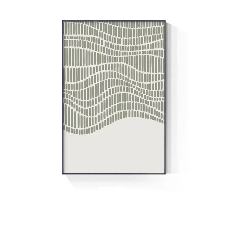 Abstract Grünes Geometrisches Linienkunst Wandkunst Fine Art Leinwanddrucke Bilder Für Modernes Apartment Wohnzimmer Home Office Kunst Dekor | Brehn