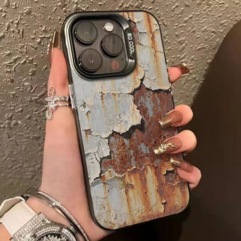 Brehn | Industrieller Rostfinish Stoßfeste iPhone-Hülle