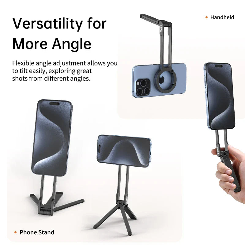 Brehn | Tasche-Größe Clip-On Magnetisch Faltbar Stativ