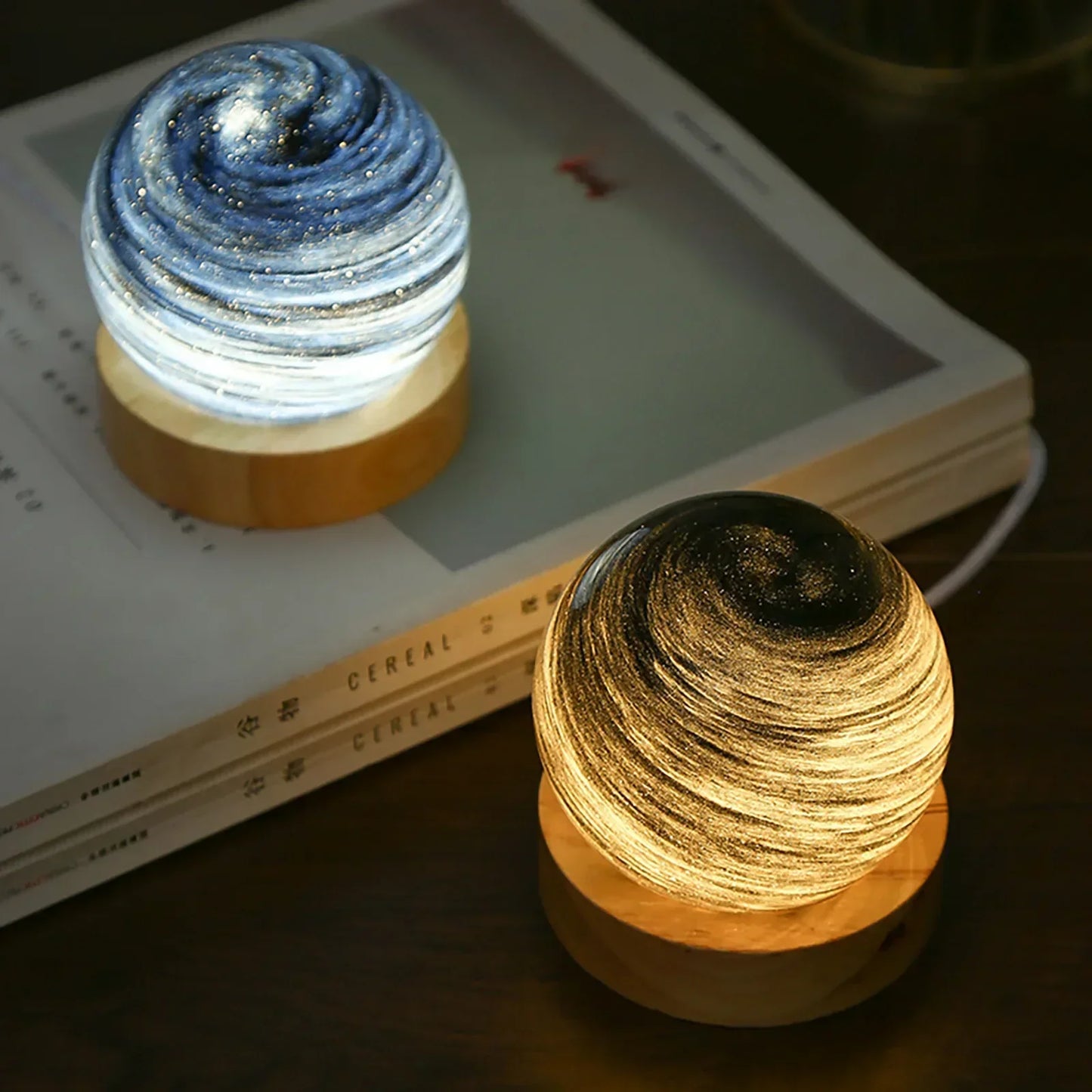 KosmosGlow - 3D Kristallplaneten Nachtlampe | Brehn