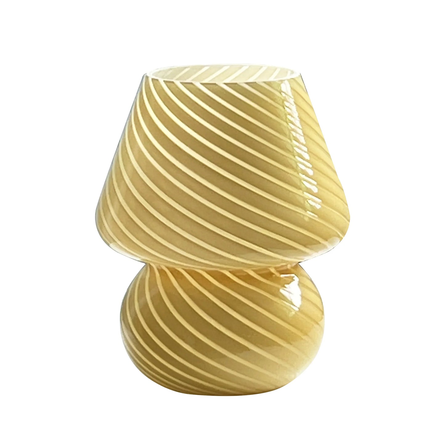 Brehn | Murano Tischlampe - Einzigartige Glas-Pilz-Schreibtischlampe für magische Atmosphäre