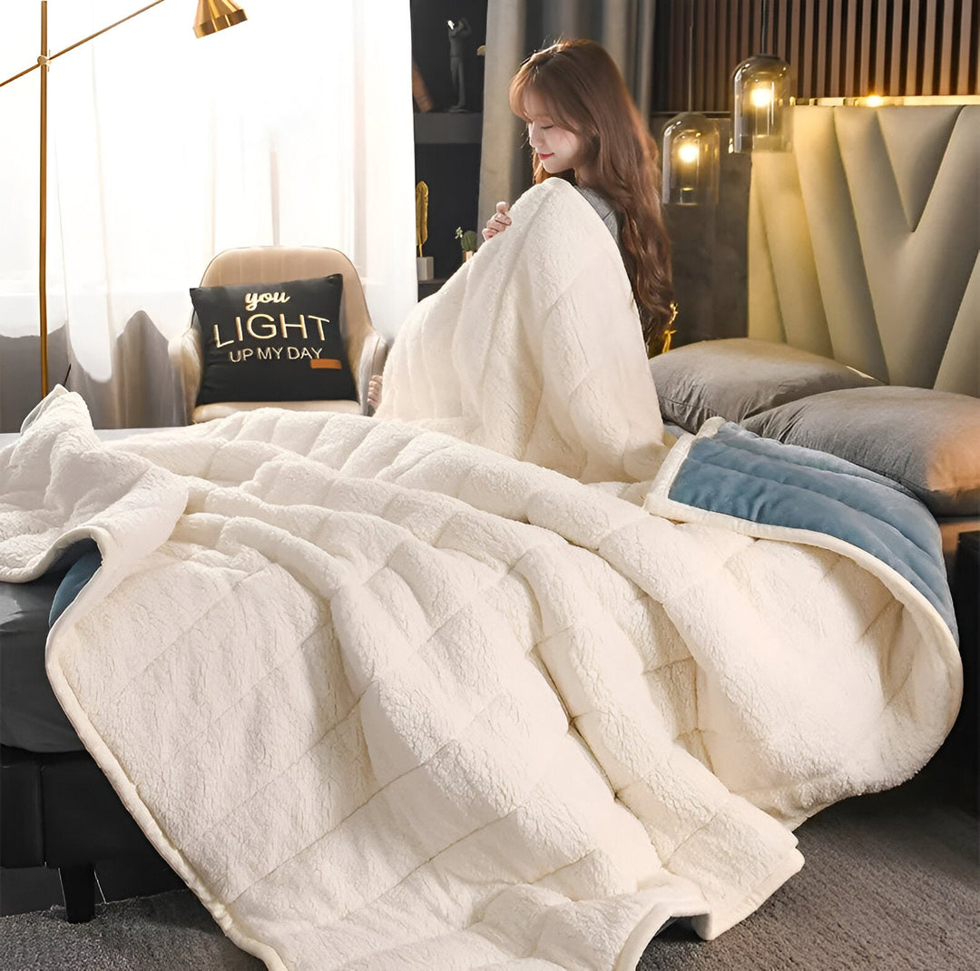 Brehn | Luxus Fleece Decke Super Weich Warm und Gemütlich Hochwertige Materialien