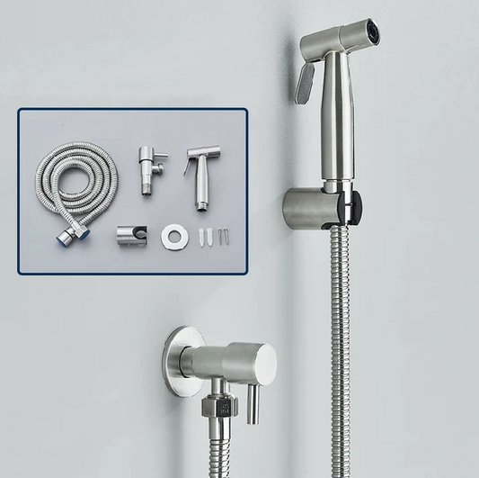 Shinesia Bidet-Sprühgerät – Hygienisches Badezimmeraccessoire aus Edelstahl – Wandmontage, Kaltwasser-Sprühfunktion